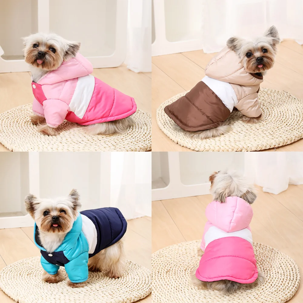 Hoodie Pet Dog Clothes For Small Medium Dogs Cats Winter Windproof Puppy Jacket Warm Fleece Cat Coat Yorkshire Bulldog Clothing - Image 4