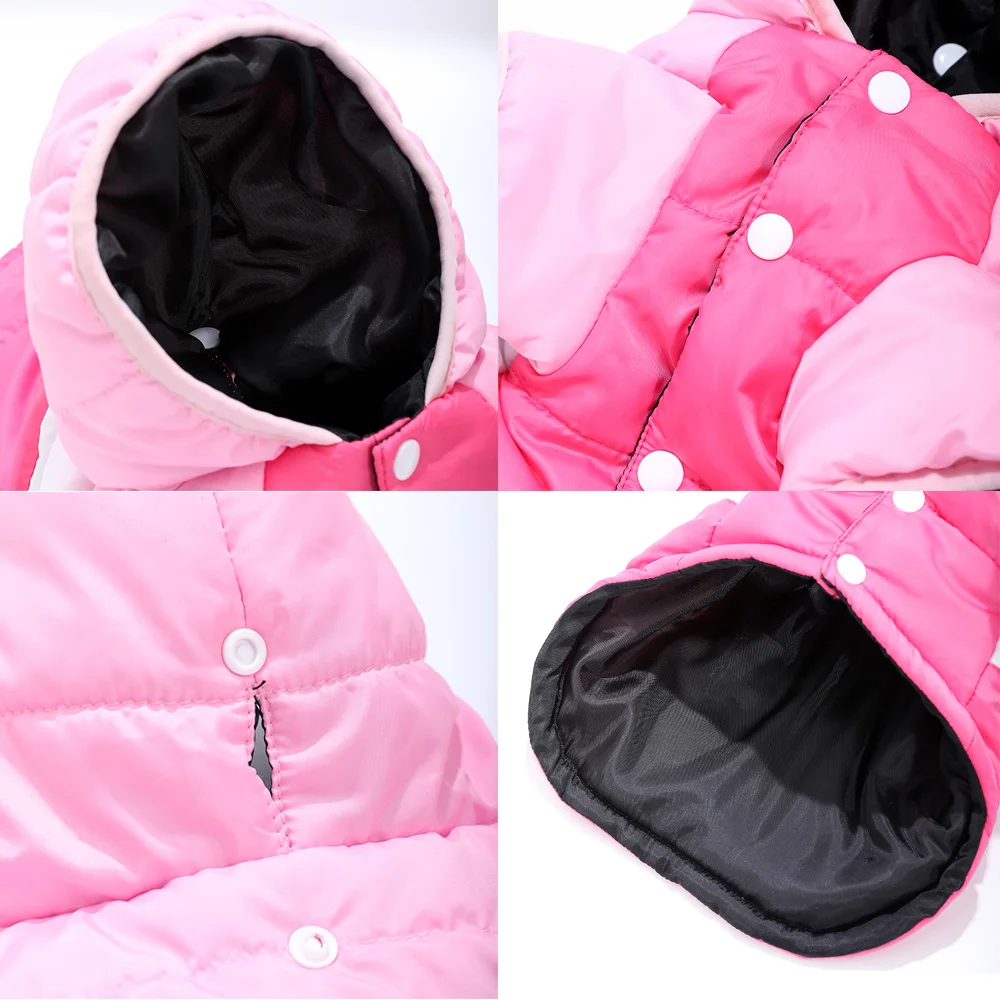 Hoodie Pet Dog Clothes For Small Medium Dogs Cats Winter Windproof Puppy Jacket Warm Fleece Cat Coat Yorkshire Bulldog Clothing - Image 3