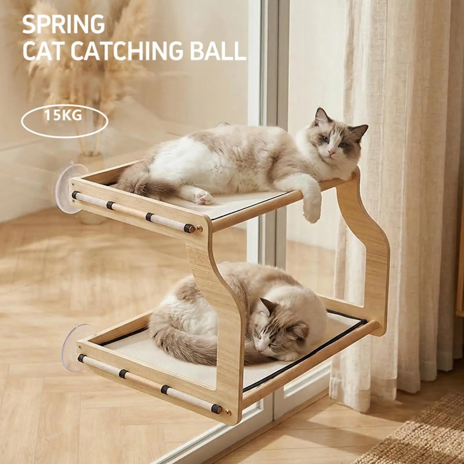 Window Cat Bed Heavy Duty Breathable Suction Cup Pet Window Seat For Cats Inside For Small Medium Large All Breeds Kitten