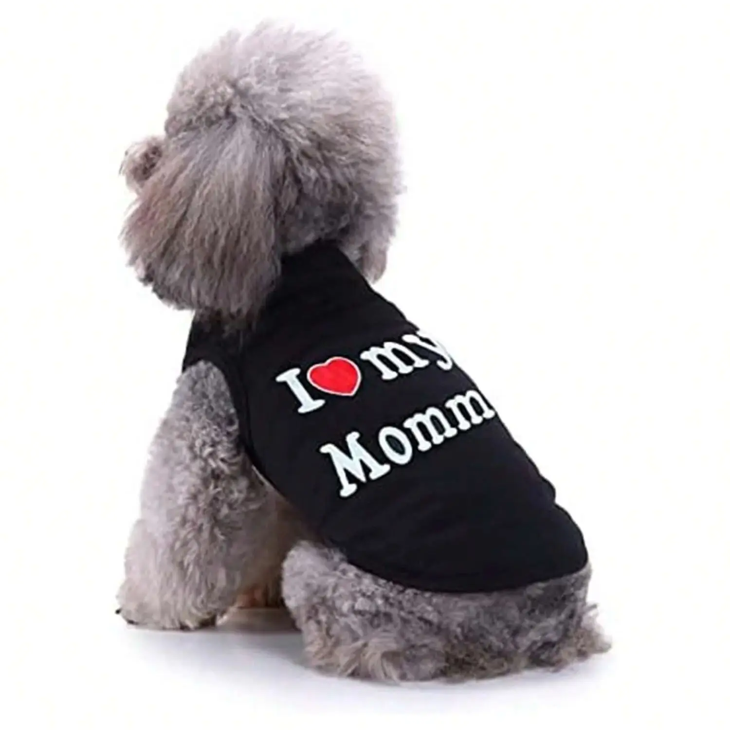 Pet Dog Vest T-Shirt I Love My Daddy Mommy Vest Gift Costume Clothes for Small Puppy Cat Kitten Yorkshire Chihuahua Poodle - Image 5