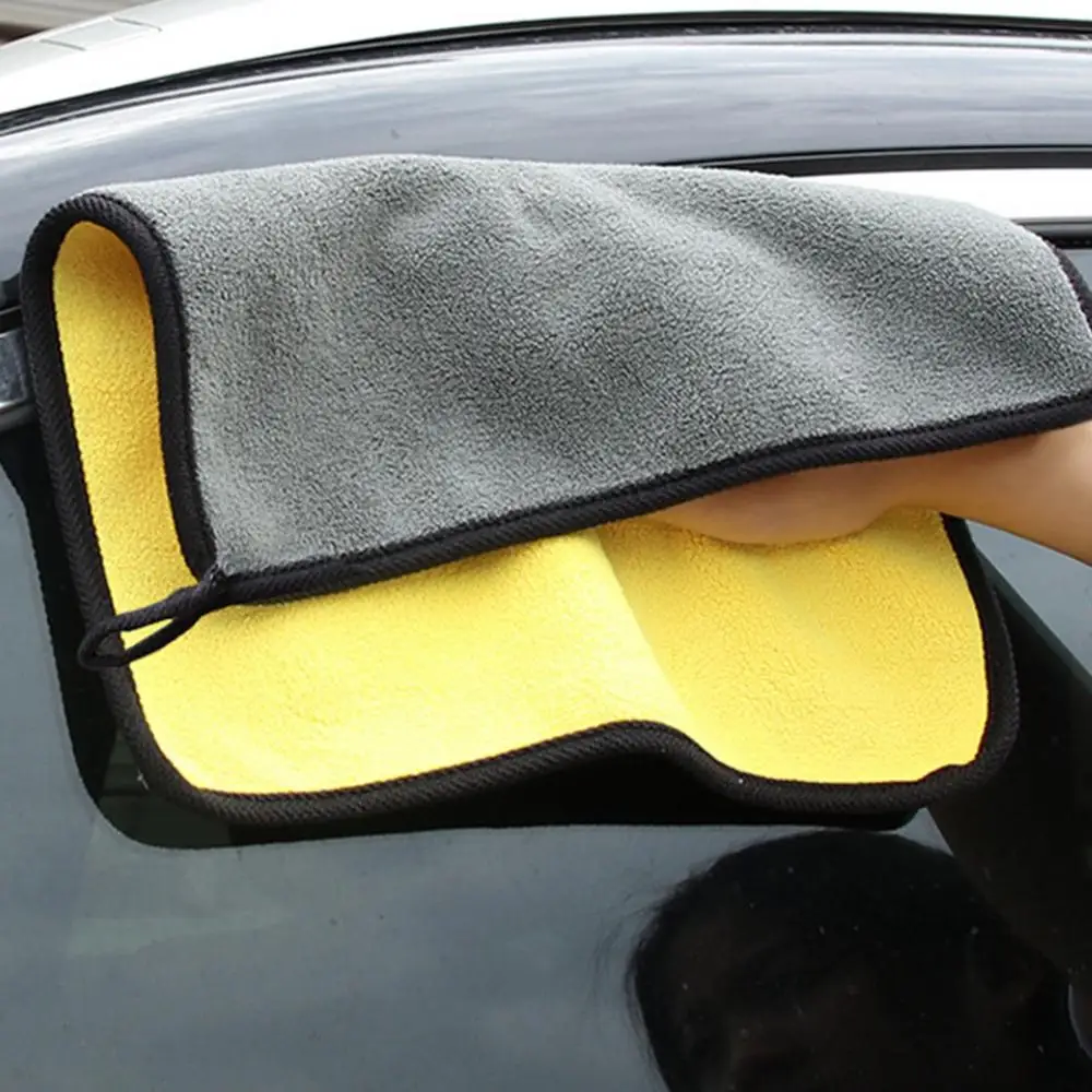 Yellow Car Care Cleaning Drying Cloth Wax Polishing Sponge/Cloth/Brush Kitchen Washing Towel Car Wash Tool - Image 3